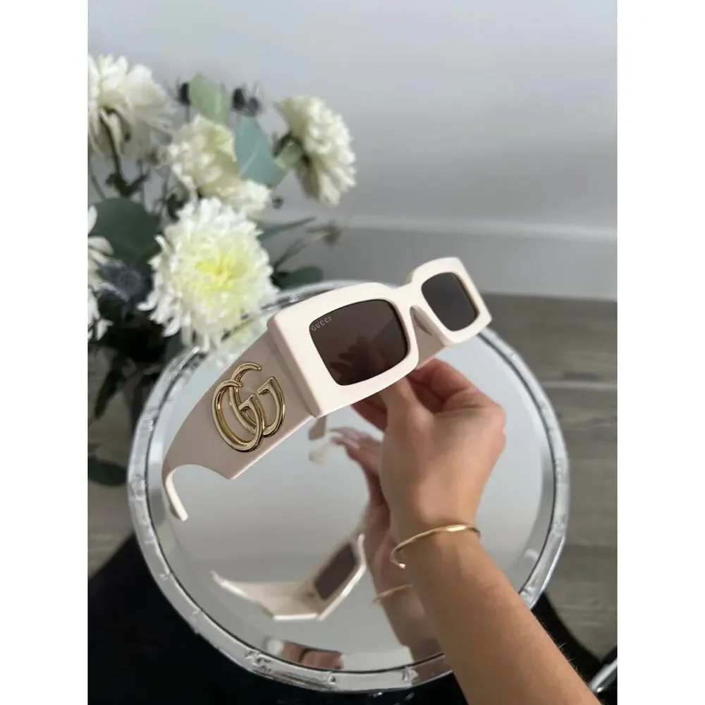 NEW Gucci GG1425S Ivory White Marmont Sunglasses $530 - Picture 8 of 8